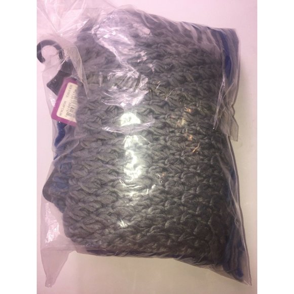 Rampage Women's Colorblock Fringe Scarf Blue/Grey - Picture 3 of 4